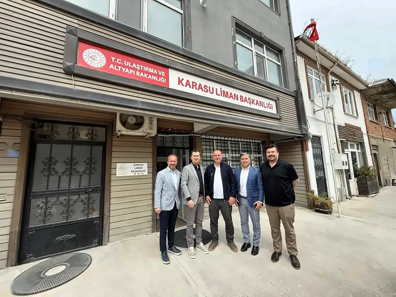 Karasu Liman Başkanı'na hayırlı olsun ziyareti yaptık